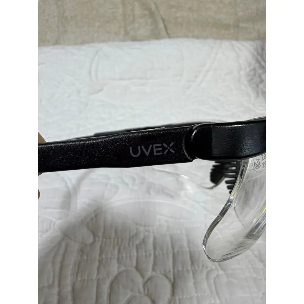 UVEX by Sperian Unisex Clear Black Safety Glasses Eyewear Case Sunglasses Set